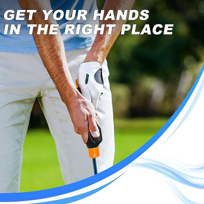 Golf Grip Trainer, Golf Club Grip, Golf Grip Training Aid, Helps Improve and Train Correct Hand Position (Right Hand )