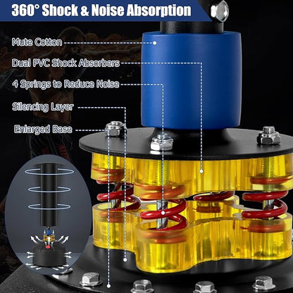 GYMAX Punching Bag, 68” Freestanding Boxing Bags with Gloves & Suction Cup Base, 220lbs Filled Punching Bag Stand for Adults, Kickboxing Bag for MMA Muay Thai Fitness