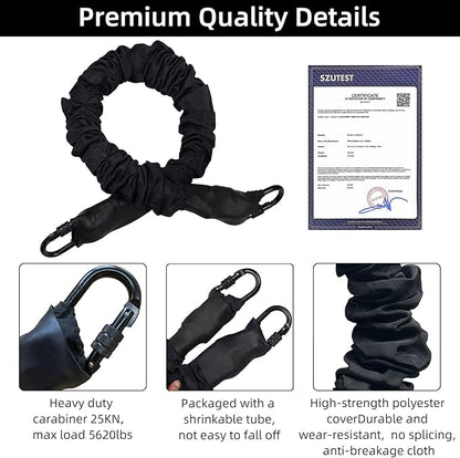 PRIOR FITNESS Premium Bungee Cord, Heavy Duty Bungee Fitness Cord,110-176Pounds Resistance Cord Elastic Rope Suspension Workout Fitness Bands for Exercise at Home Gym Include ONLY 1* Extra Bungee Cord