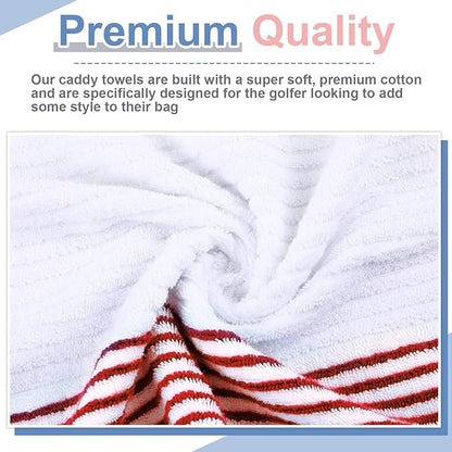 Mixweer Caddy Golf Towel 22" x 42" Large Caddy Towel Camping Sport Towels Cotton Soft Towels for Man Golf Lovers