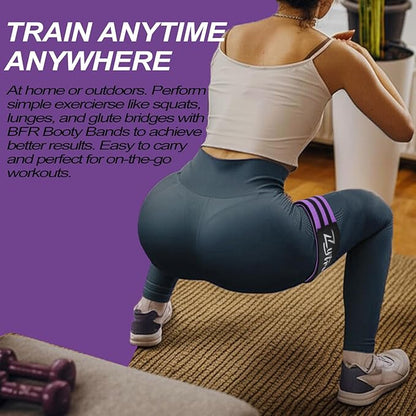 BFR Occlusion Bands for Women Legs Glutes Hip Building, Comfortable Elastic Booty Bands for Blood Flow Training Workouts Fast to Lift Your Butt,Squat,Thigh,Fitness