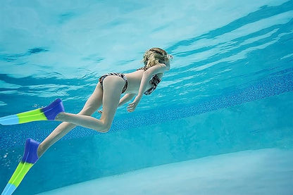 Kids Swim Fins,Short Comfortable Flippers for Lap Swimming and Training for Child,Girls,Boys,Beginners