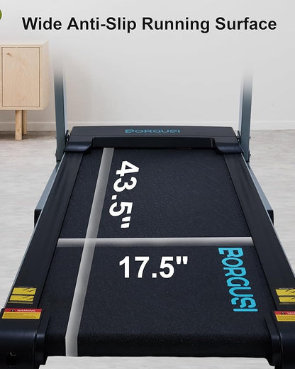 Treadmill with Auto Incline - 300 lb Capacity, 3.0HP Folding Electric Treadmill Up to 8.5 MPH Speed, Running Machine with 17.5" Wide Tread Belt and Bluetooth Speaker for Home Use