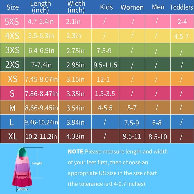 Kids Swim Fins,Short Kids Fins Youth Swimming Flippers for Lap Swimming Training for Children Girls Boys Beginners