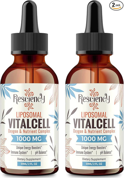 13-in-1 Liquid Oxygen & Nutrient Supplement for Energy, Altitude Support, Performance, Antioxidant, Immune, Fatigue & Detox, Liposomal for High Absorption, pH Balance, Organic, Gluten Free, 4 Fl Oz