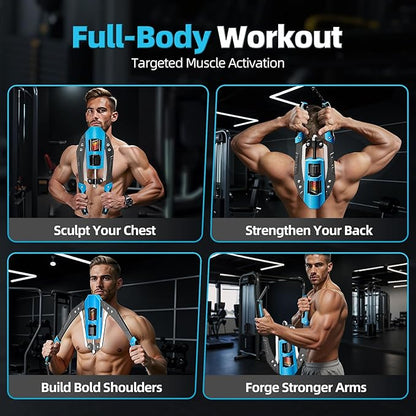 EAST MOUNT Twister Arm Exerciser - Adjustable 22-440lbs Hydraulic Power, Home Chest Expander, Shoulder Muscle Training Fitness Equipment, Arm Enhanced Exercise Strengthener