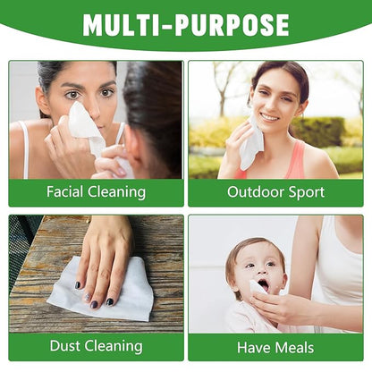 180 PCS Compressed Towel, Mini Compressed Towel Tablets, Disposable Compressed Face Towels, Camping Towel, Portable Bulk Compressed Coin Tissues for Home, Travel, Outdoor Sports