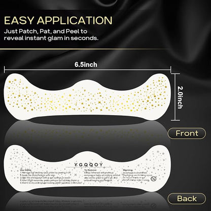 Glitter Freckles Face Tattoo, 20pcs Sparkle Freckles, Gold Face Glitter Speckles