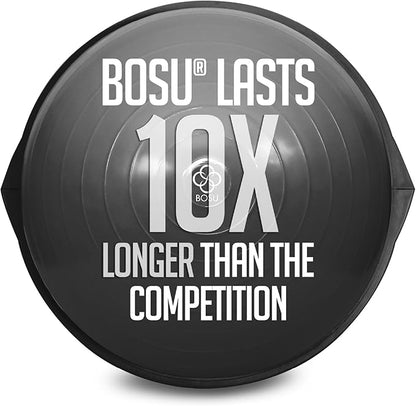 Bosu Pro Multi Functional Home Gym Full Body Balance Strength Trainer Ball Equipment with Guided Workouts and Pump