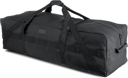 Fitdom 106L 45" Heavy Duty Extra Large Duffle with Upgrade Zipper, Durable & Water Resistant. Perfect as Camping Bag Travel Storage Tent Storage Sports Equipment Bag For Coaches & More