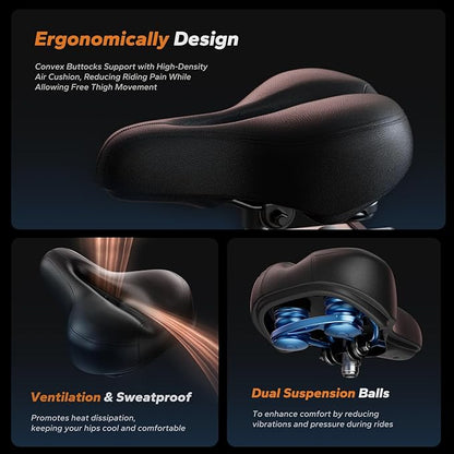 MERACH Magnetic Exercise Bike, Indoor Cycling Bike with Self-Developed App, 350 lbs Weight Capacity & 40 lbs Flywheel, Stationary Bike for Home Gym Fitness