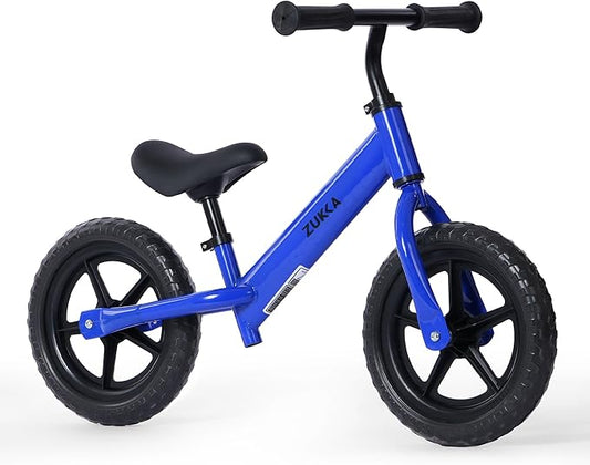 12 inch Toddler Balance Bike Adjustable Handlebar & Seat Anti-Slip Grip Suitable for 2-5 Years Old with Footrest Lightweight for Tolddlers Boys Girls Multiple Colors to Choose