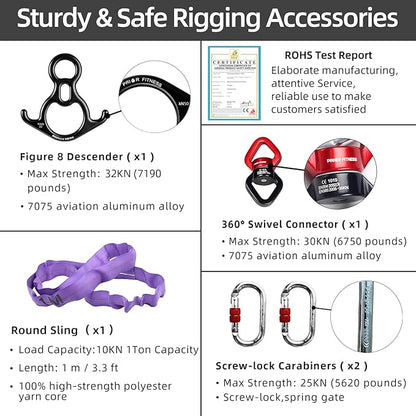 PRIOR FITNESS Aerial Silks Kit Colorful 9/15/20 Yards 40D Nylon Fabric Hammock Set With Hardware & Guide for All Levels Of Aerial Yoga Practice and Acrobatic Flying For Adults Aerial silk