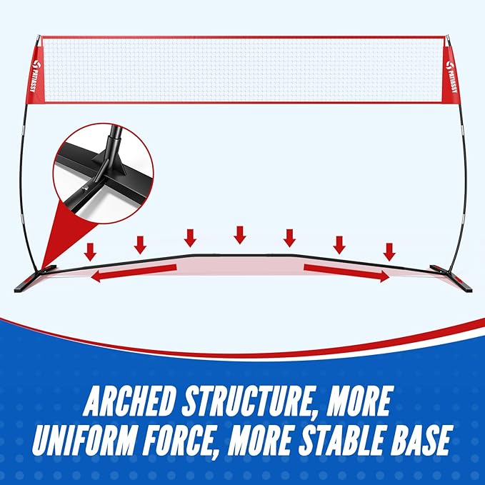 14ft Freestanding Volleyball Practice Net for Indoor or