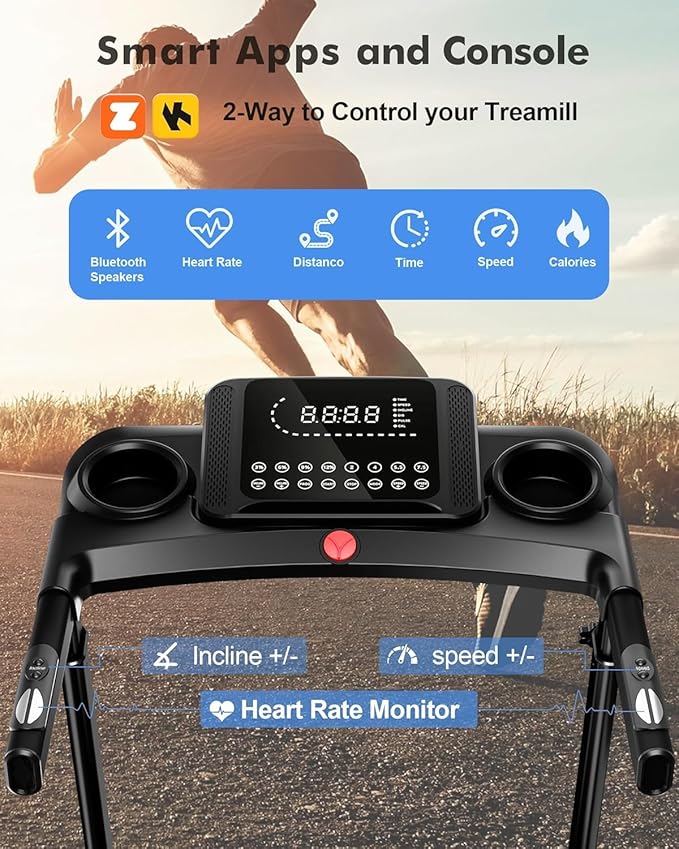 8.7MPH Walking Pad Treadmill for Home with Incline, 3.5HP Real Brushless Treadmill with Incline 350 lb Capacity, Double Deck Running Desk Treadmills Support App and Pre-Set Mode