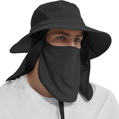 EINSKEY Wide Brim Sun Hat, UPF 50+ UV Protection Waterproof Packable Bucket Hat for Men & Women, Fishing Hiking Beach Garden