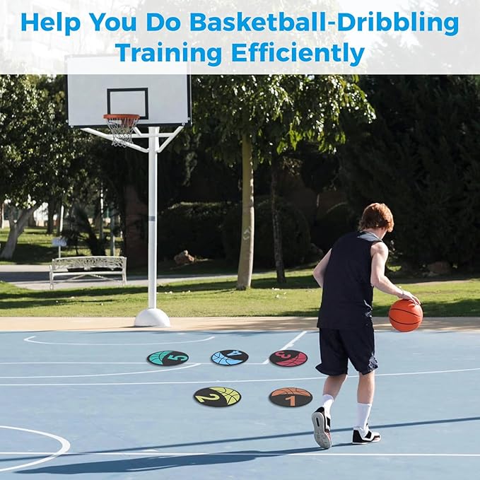 10 PCS Basketball Spot Markers 9 Inches