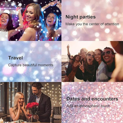 Hair and Body Glitter Spray, 60ml Glint-Rainbow Glitter Hairspray Dry Powder Makeup for Clothes, Festival Rave Prom Loose Sparkle Powder,Holographic Ultra Fine Glitters for Crafts (Glint-Rainbow)