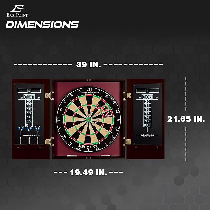 EastPoint Sports Bristle Dartboard and Cabinet Sets- Features Easy Assembly - Complete with All Accessories