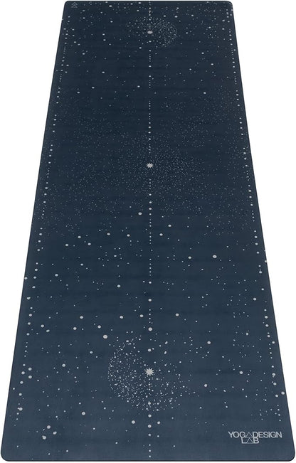 YOGA DESIGN LAB | The Combo Yoga Mat | 2-in-1 Mat+Towel | Eco Luxury | Ideal for Hot Yoga, Power, Bikram, Ashtanga, Sweat | Studio Quality | Includes Carrying Strap!