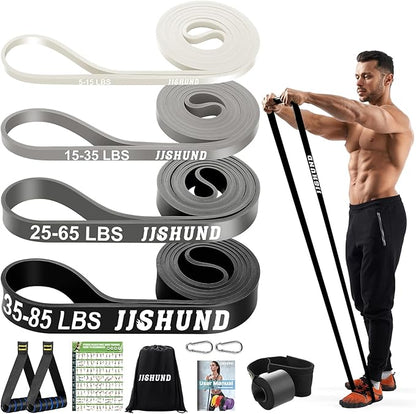 Resistance Bands Set, Pull Up Assistance Bands Pull Up Bands Exercise Bands for Men Women, Workout Bands for Working Out, Muscle Strength Training, Body Stretching