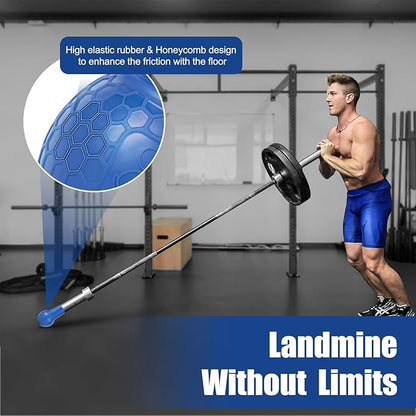 Landmine Attachment for Barbell, T Bar Row Attachment Fits 2 Inch Olympic Bars,Barbell Landmine Attachment for Press, Row, Spin, Split Squats