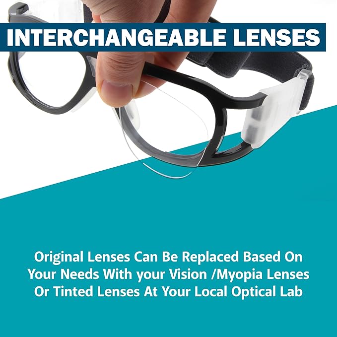 BLUE CUT Safety Outdoor Sports Goggles Unisex Anti Fog Ideal For Basketball Racquetball