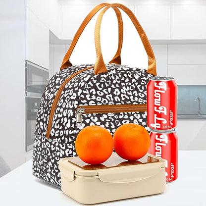 FlowFly Insulated Lunch Cooler Bag - Tote Bag Organizer for Women/Men, Cow