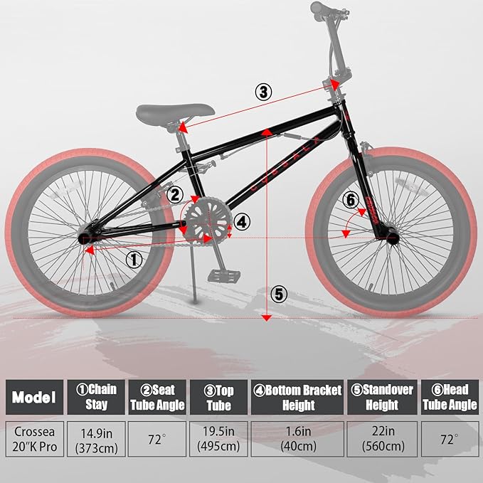 Freestyle BMX Bike, 18 20 Inch Kids Bicycle for 5-13 Years Old Kids and Beginner Level Rider, Multiple Colors