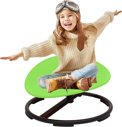makarci Spinning Chair for Autistic Kids - Kids Sensory Chair, Sit and Spin Toys for Toddlers, Autism Sensory Products for Body Coordination & Balance, Sensory Play(Green)