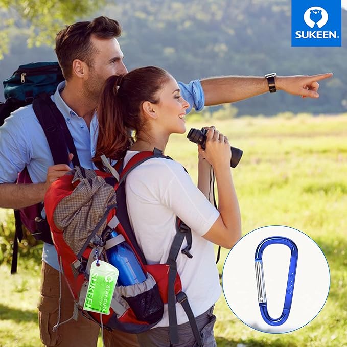 Sukeen 12 Pack Cooling Towel (40"x12"), Ice Towel Sets,Soft Breathable Chilly Towel,Microfiber Towel for Yoga,Sport,Running,Gym,Workout,Camping,Fitness,Workout