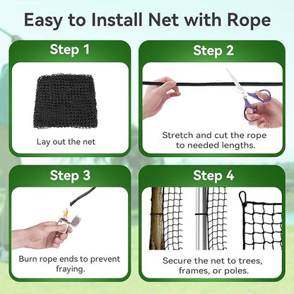 Golf Net, Golf Practice Net, for Backyard 10/15/20/25/30/40/50ft Indoor Nylon Netting