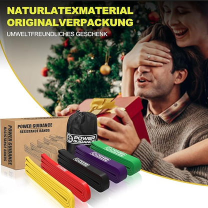 POWER GUIDANCE Pull Up Assist Bands - Stretch Resistance Band - Mobility Band - Powerlifting Bands - by Perfect for Body Stretching, Powerlifting, Resistance Training