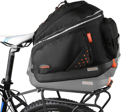 Ibera PakRak Touring Bicycle Seatpost/Disc/Non/Disc Rack and Quick Release Bag