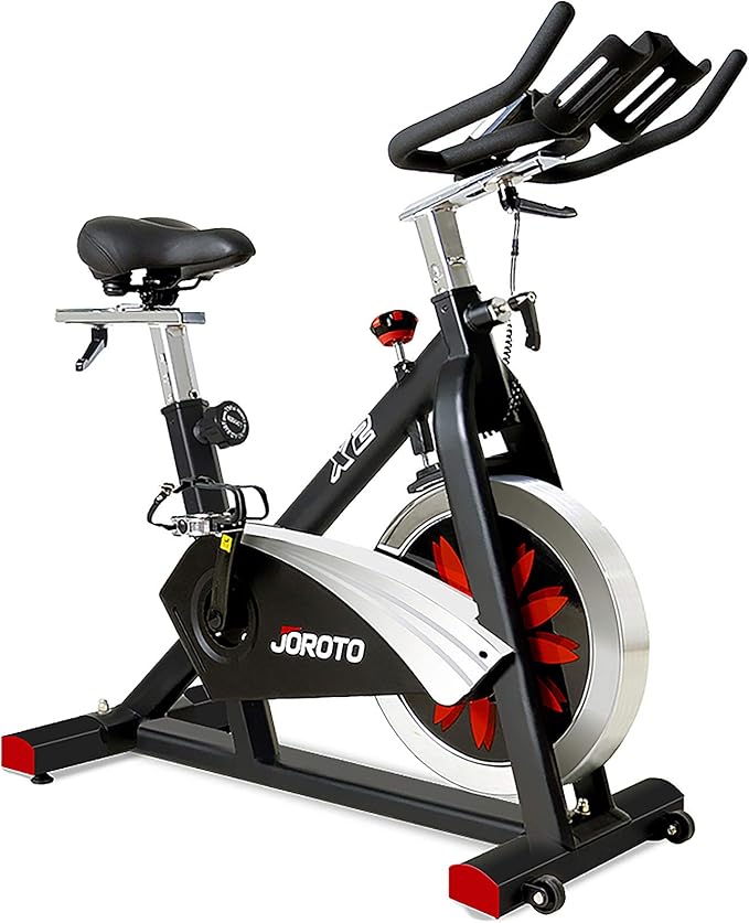 JOROTO X2|X2PRO Exercise Bike, X4S Bluetooth Stationary Indoor Cycling Bike with Readable 100 Levels Magnetic Resistance, Plus 12.6 inch Tablet Bracket Exercise Bikes for Home