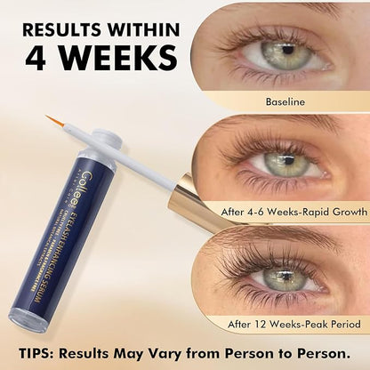 Eye Lash Serum for Fuller & Longer Looking Advanced Lash Enhancing Treatment Eyebrow Growth Support Serum with Natural Formula, 6ml