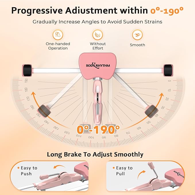 BODY RHYTHM Leg Stretcher - Split Machine for Leg Stretching - Flexibility Stretching Equipment - Ballet, Yoga, Dance, Martial Arts, MMA - Home Yoga Gym Fitness