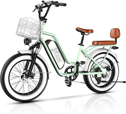 Electric Bike for Adults, 20"x 4" Fat Tire 35MPH Ebike, 1450W Peak Mountain Bike with 48V 20AH Removable 960WH Battery, 80 Miles Max Range Hydraulic/Mechanical Disc Brake 7-Speed Electric Bicycle