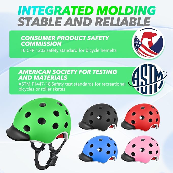 Kids Bike Helmet for 5-8-14 Kids Skateboard Helmet Boys Girls Child Youth Adjustable Lightweight Ventilation and Multi-Sports Scooter Cycling Roller Balance Bike