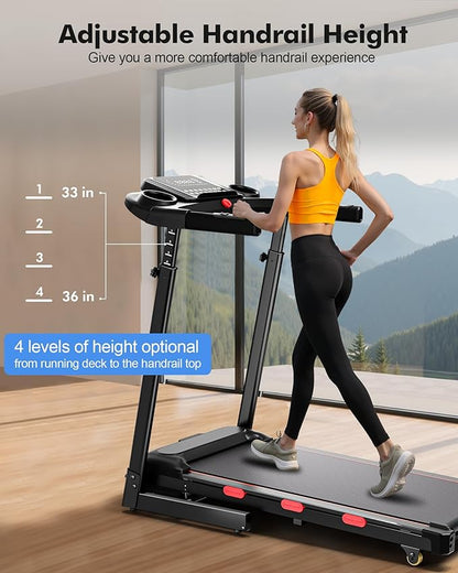 8.7MPH Walking Pad Treadmill for Home with Incline, 3.5HP Real Brushless Treadmill with Incline 350 lb Capacity, Double Deck Running Desk Treadmills Support App and Pre-Set Mode