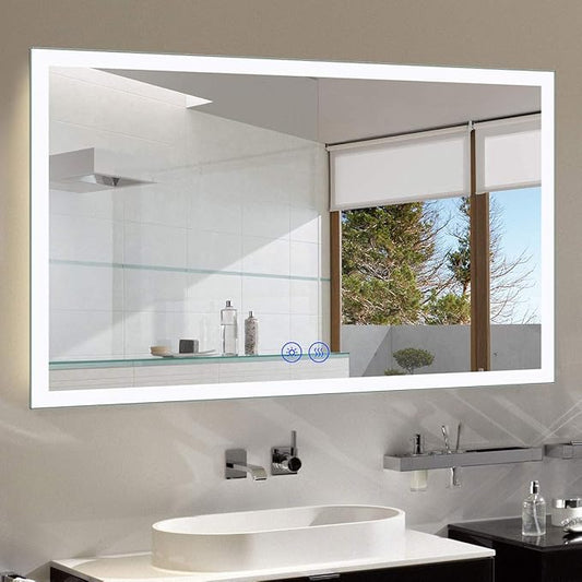 LED Bathroom Mirror with Lights 55 x 36 Inch,