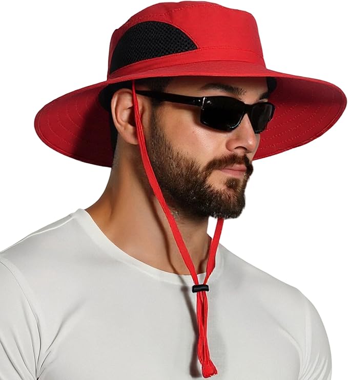 EINSKEY Wide Brim Sun Hat, UPF 50+ UV Protection Waterproof Packable Bucket Hat for Men & Women, Fishing Hiking Beach Garden