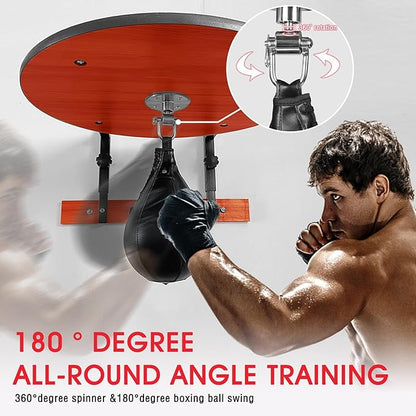 INNOLIFE Adjustable Speed Bag Platform Heavy Duty Wall Mount Speed Bag Platform Kit 24" with Speed Ball for Boxing Training Workout Fitness Stress Relief