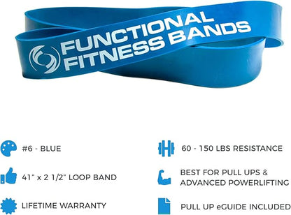 Functional Fitness Pull Up Assist Resistance Bands | Heavy Duty Exercise Bands for Powerlifting, Mobility, and Stretching | Travel Friendly Resistance Bands for Workout