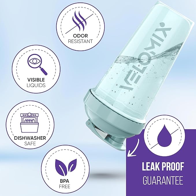 '-6 PACK- 28 oz Protein Shaker Bottle for Protein Mixes - 6x Wire Whisk | Leak Proof Shaker Cups for Protein Shakes | Protein Shaker Bottle Pack | Protein Shake Cup (Pastel Power Series)