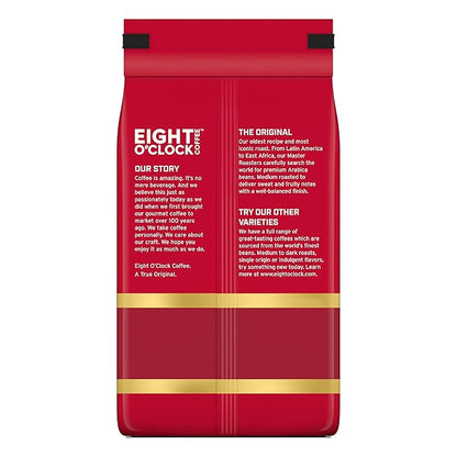 Eight O'Clock Coffee The Original Ground Coffee, Medium Roast, 21 Ounce (Pack of 1) - Sweet, Fruity, Well Balanced