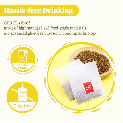 FullChea - Dandelion Root Tea Bags, 40 Teabags, 2.5g/bag - Premium Roasted Dandelion Root - Non-GMO - Caffeine-free - Detox Herbal Tea - Helps Improve Digestion & Immune System