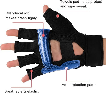 FitsT4 Sports Half Mitts MMA UFC Training Boxing Punch Bag Martial Arts Gloves