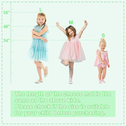 Kangaroo Hoppers Incline Gymnastics Mat, 48”x24”x14” / 56"x28"x15" / 34”x24”x13” Folding Wedge for Kids Tumbling, Skill Training, Multiple Colors Cheese Mat for Gymnastics, Home Gym Exercise