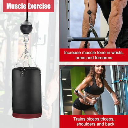 196In Home Gym Replacement Cable, Fix Fitness Pulley Cable with 2 Gravity Ball 5mm Gym Pulley Rope for Exercise Machine